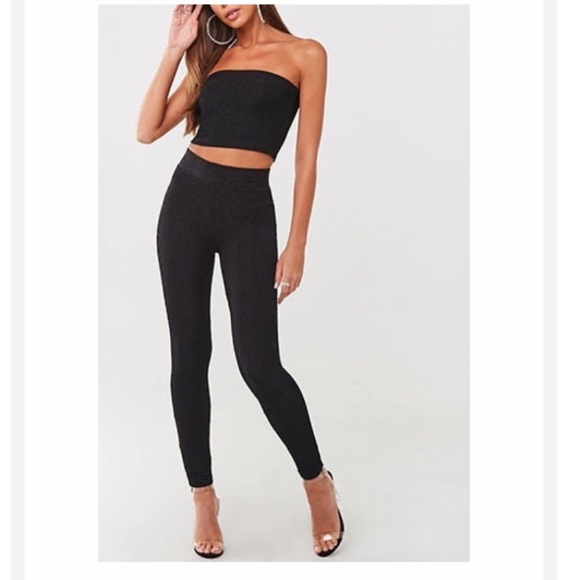 Nwt High Rise Sparkle Leggings 